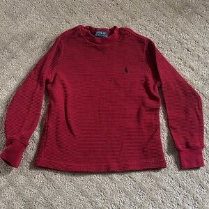 Polo by Ralph Lauren Crimson Waffle Knit T-shirt